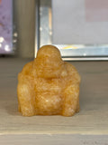 Orange Calcite Buddha