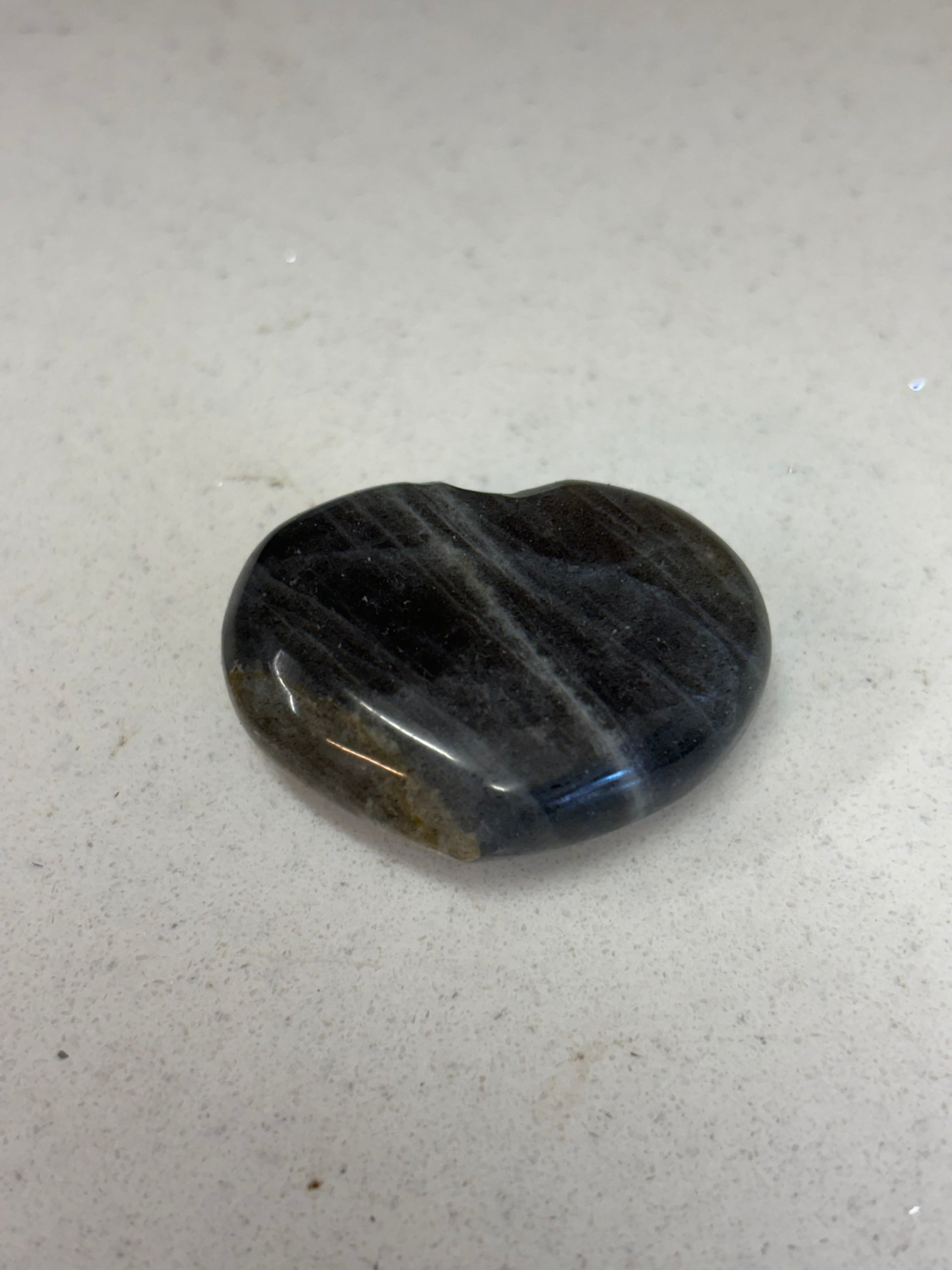Labradorite Heart