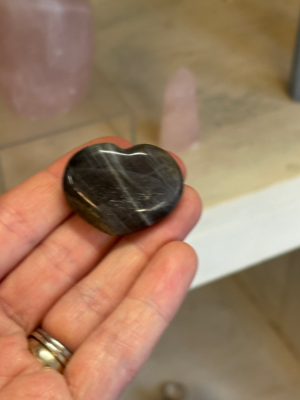 Labradorite Small Heart