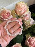 Rose Quartz Chip Bracelet